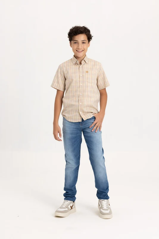 CAMISA REGULAR OXFORDINE 29351CI INFANTIL XADREZ / 2A