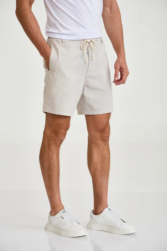 SHORT JOGGER SARJA FLAME 8762 OFF WHITE / M