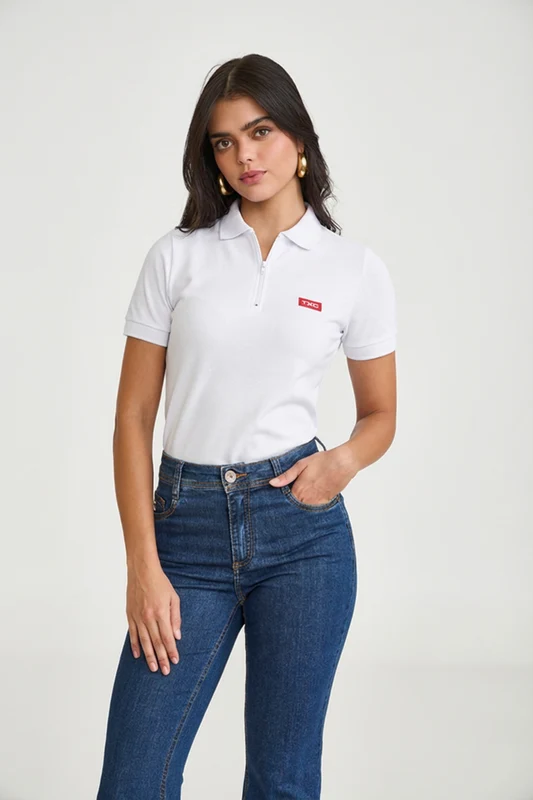 POLO SLIM PIQUET 27344 BRANCO / P