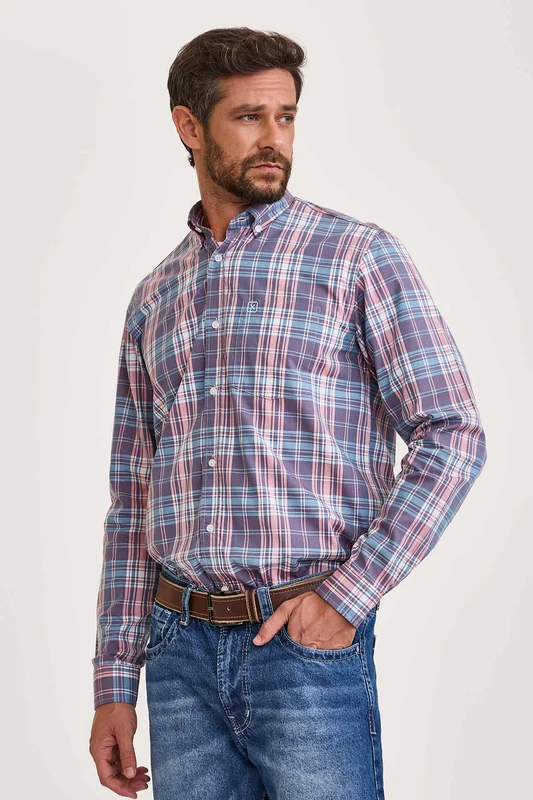 CAMISA ML TRICOLINE XADREZ 29377L XADREZ / GG