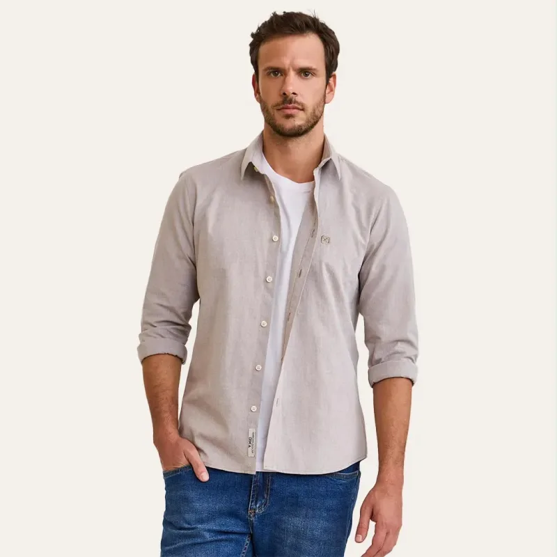Camisa Ml Slim Flame