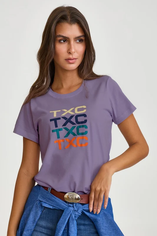 CAMISETA SLIM FIO 30 51242 LILAS / GG