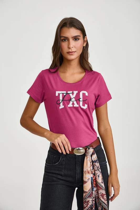 CAMISETA SLIM FIO 30 51274 ROSA / M