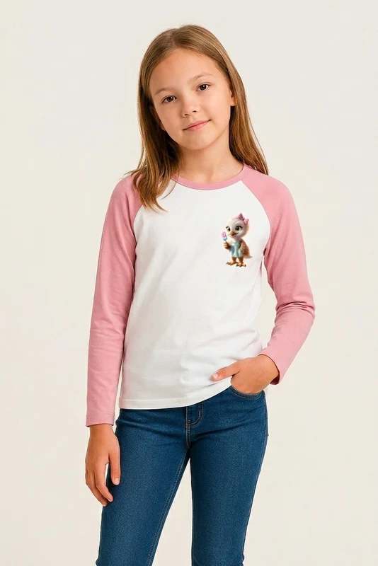 CAMISETA SLIM ML MALHA 51291I INFANTIL BRANCO / 14A