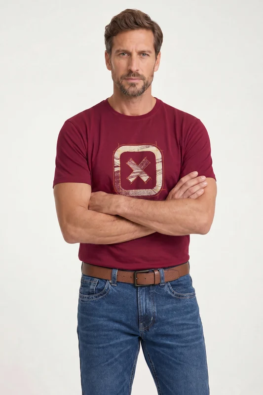 CAMISETA FIO 30 192708 BORDO / P