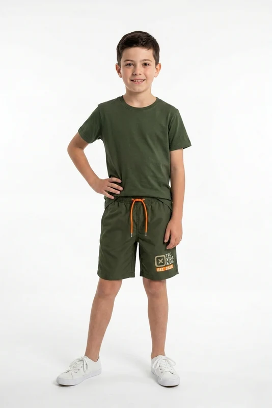 SHORT X-SWEAT 8691I INFANTIL VERDE MILITAR / 14A