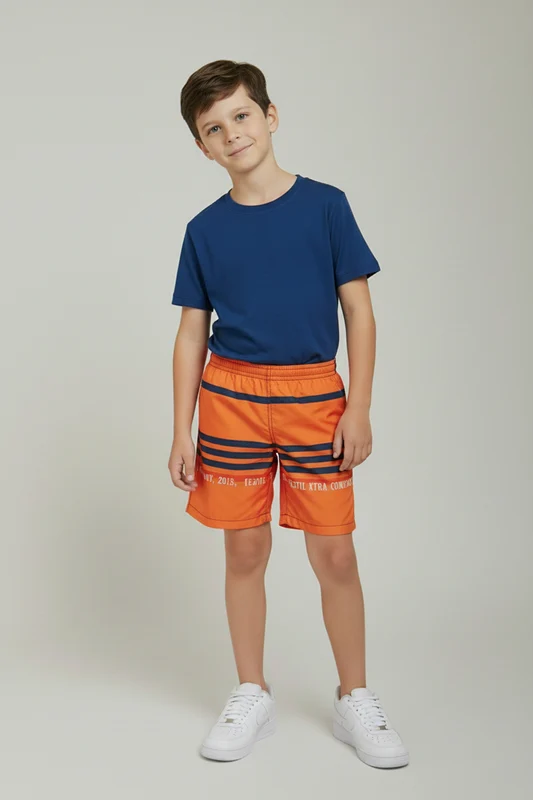 SHORT X-SWEAT 8695I INFANTIL LARANJA / 10A