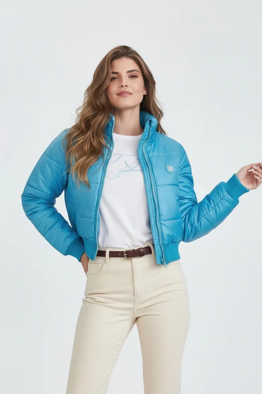 JAQUETA PUFFER POLIESTER 7346 AZUL / GG