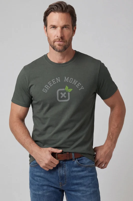 CAMISETA SLIM FIO 30 PENTEADA 192818 VERDE MILITAR / GG