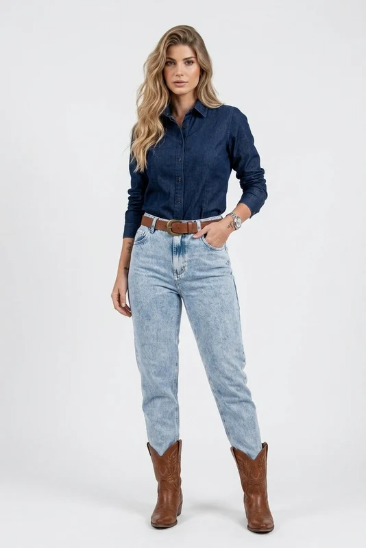 CALCA JEANS MOM RIGID 30176 JEANS / 44