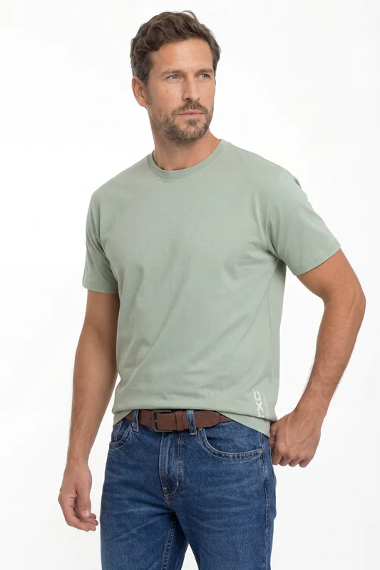 CAMISETA REGULAR FIO 30 192760 VERDE CLARO / G