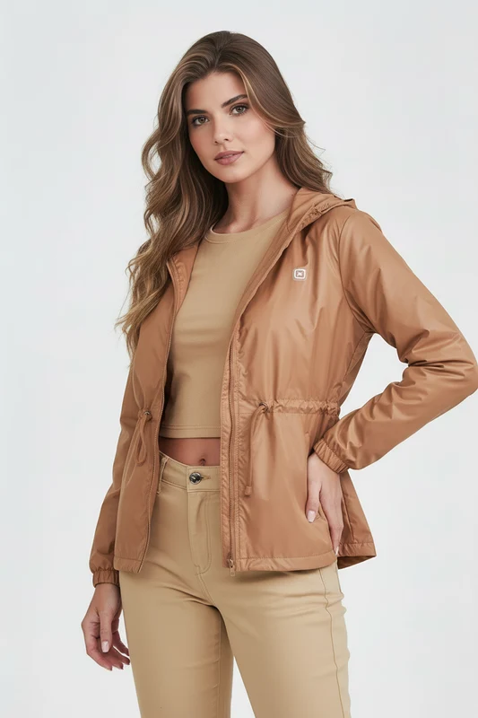 JAQUETA PARKA 7353 CARAMELO / P