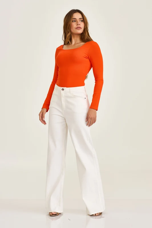 CALCA WIDE LEG COTELE 30167 BRANCO / 44