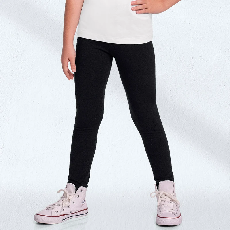 Calça Legging Básica Preta Fakini – Feminina 06 / Menina