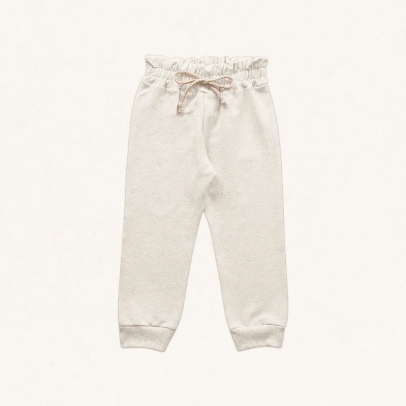 Calça Jogger Malha Fakini - Feminina 01 / Menina / Cru