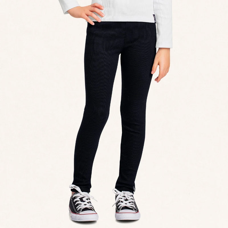 Calça Legging Canelada Básica Fakini - Feminina 06 / Menina / Pink