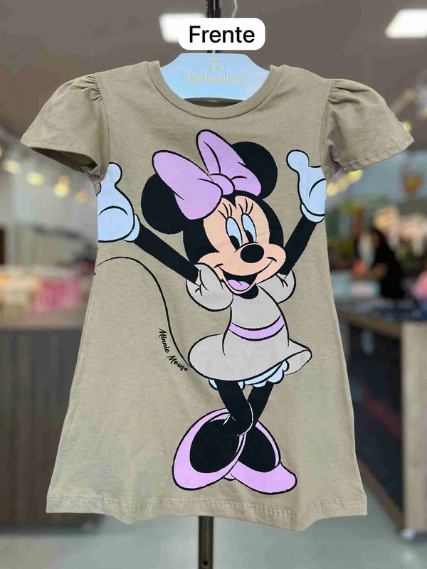 VESTIDO MANGA CURTA MINNIE MOUSE MENINA FAKINI Caramelo / 3