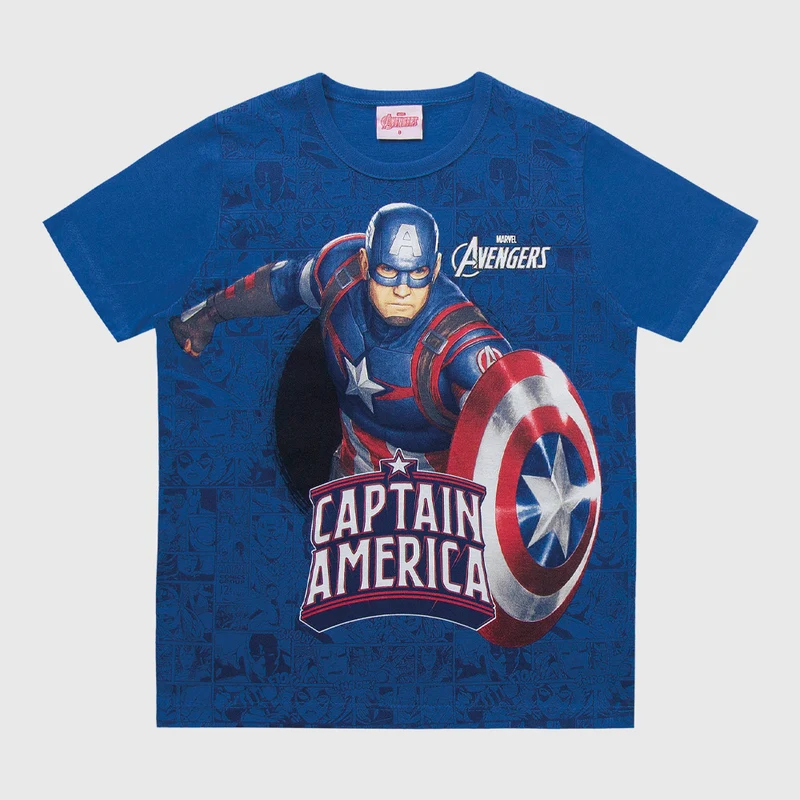 Camiseta Avenger Fakini Masculino 04 / Menino / Azul