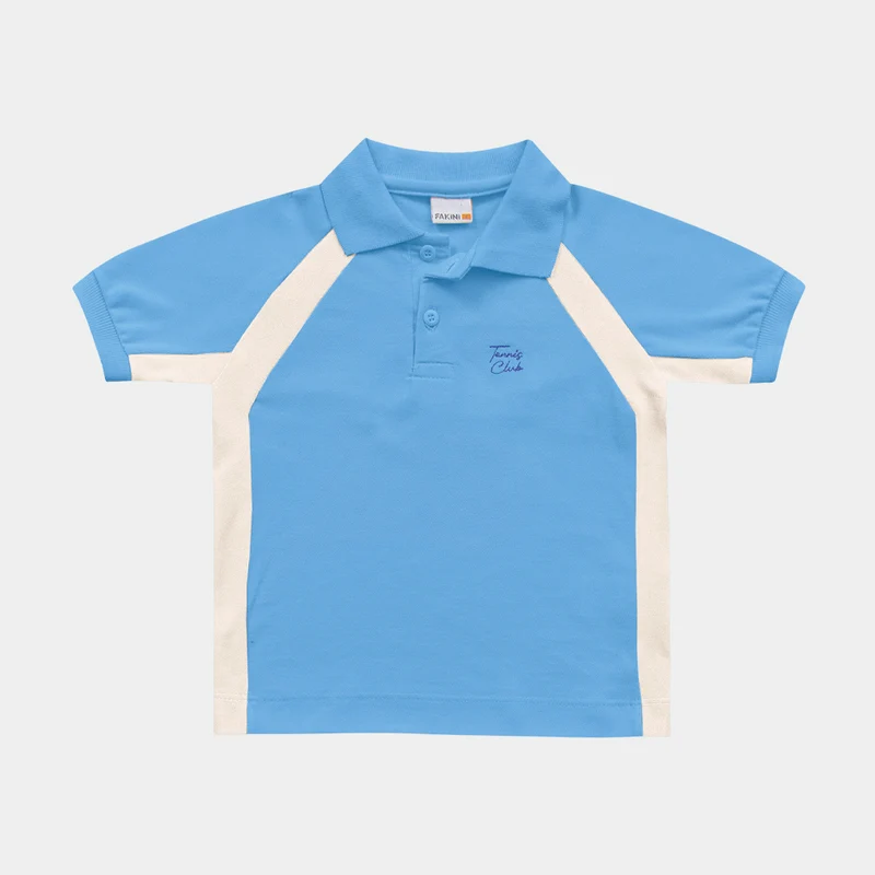 Camisa Polo Tennis Club Fakini Masculino 01 / Menino / Azul
