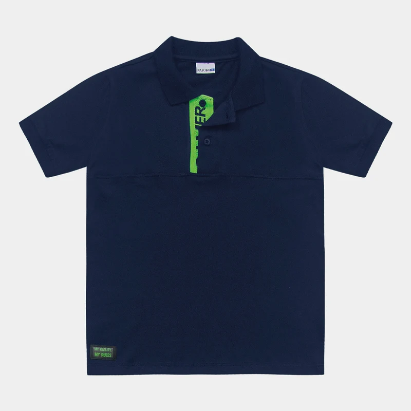 Camisa Polo Fakini Masculina 04 / Menino / Marinho