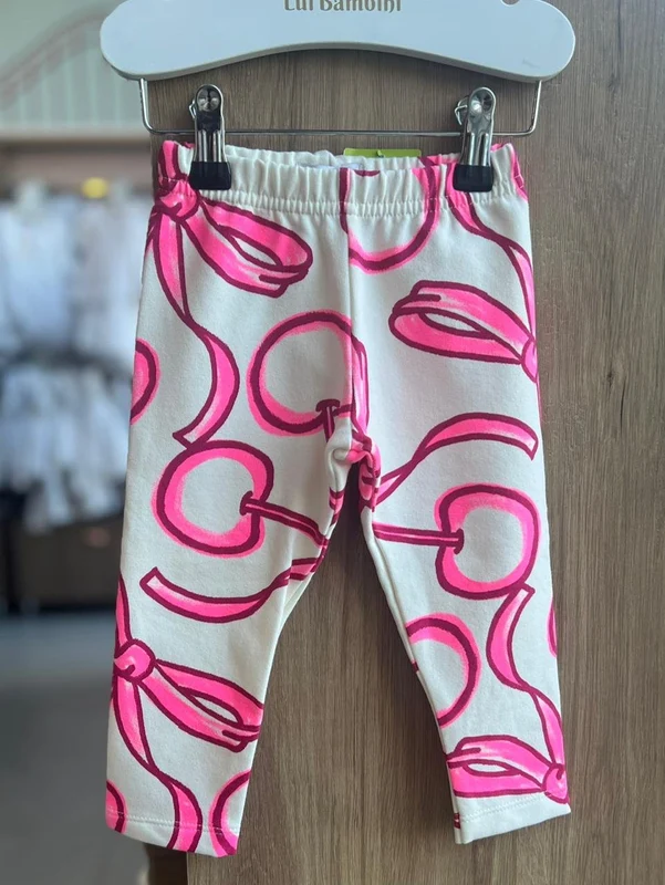 CALÇA LEGGING LAÇOS ELÁSTICO CÓS MENINA FAKINI OFF / 1
