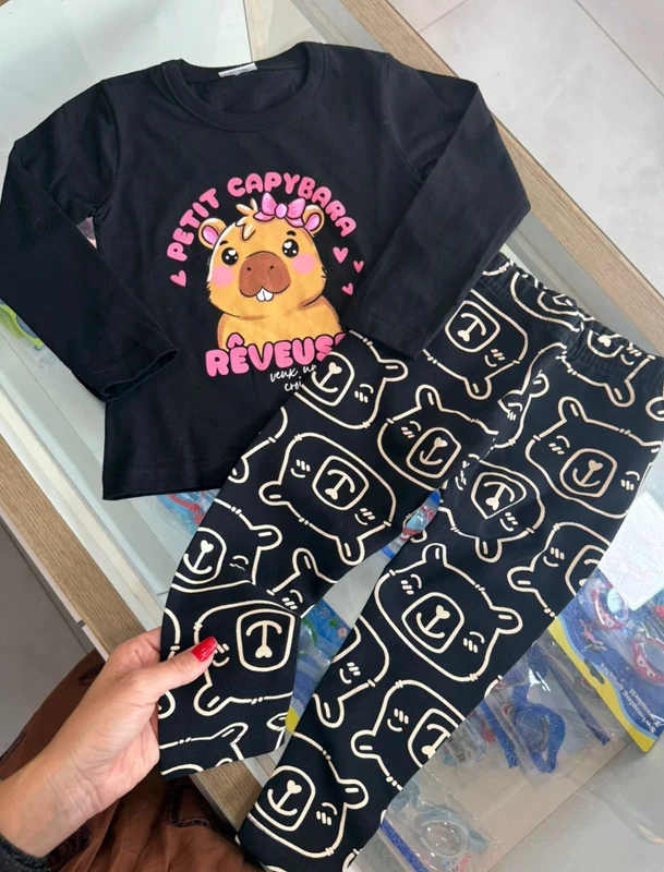 CONJUNTO JAQUETA MANGA LONGA ZÍPER CAPUZ MINIMALISTA BOLSO E CALÇA MENINO FAKINI Bege / 10