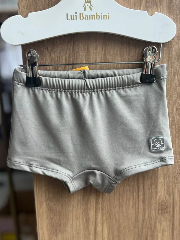SUNGA LISA BÁSICA CORDÃO PROTEÇÃO UV50+ MENINO FAKINI Cinza / 6