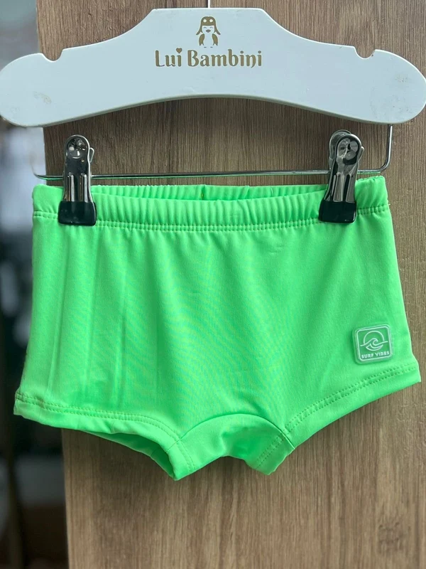 SUNGA LISA BÁSICA CORDÃO PROTEÇÃO UV50+ MENINO FAKINI Verde / 14