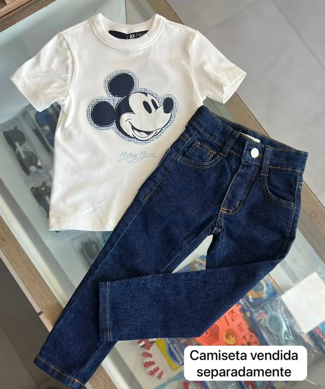 CALÇA JEANS SKINNY 5 BOLSOS AJUSTE INTERNO E ZÍPER MENINO FAKINI JEANS ESCURO / 6