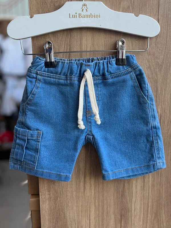 BERMUDA JEANS BOLSO FACA CADARÇO ELÁSTICO MENINO FAKINI JEANS MÉDIO / 6