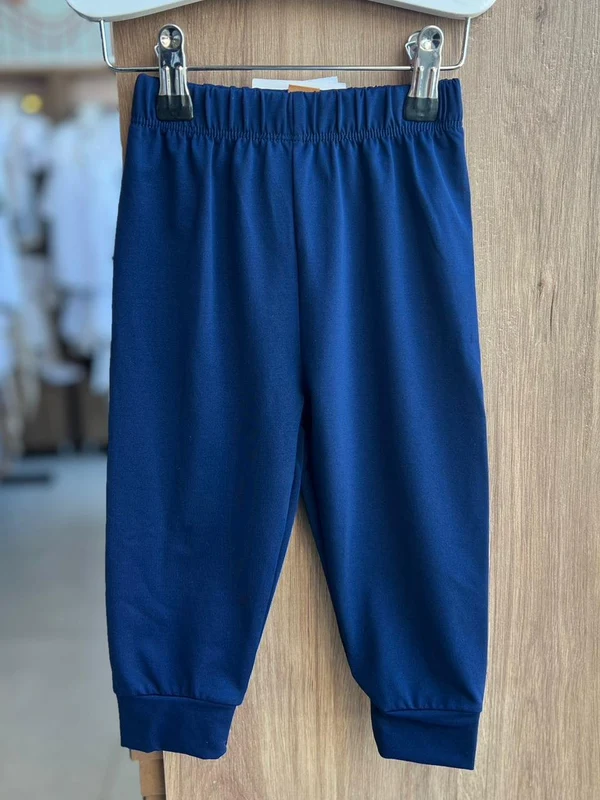 CALÇA LISA BÁSICA TERMICA ELÁSTICO CÓS UV50+ UNISSEX UP BABY AZUL ESCURO / 2