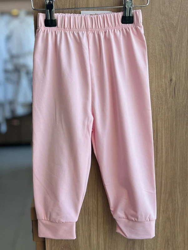 CALÇA LISA BÁSICA TERMICA ELÁSTICO CÓS UV50+ MENINA UP BABY ROSA CLARO / 12
