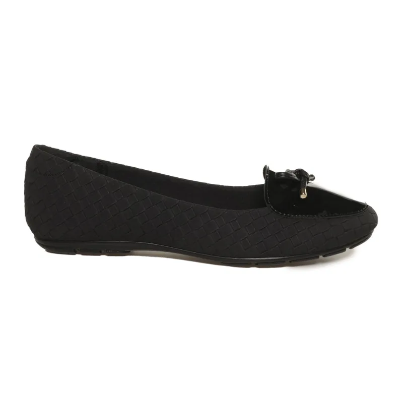 Sapatilha Feminina Bico Fino Laço Moleca Preta PRETO - 39