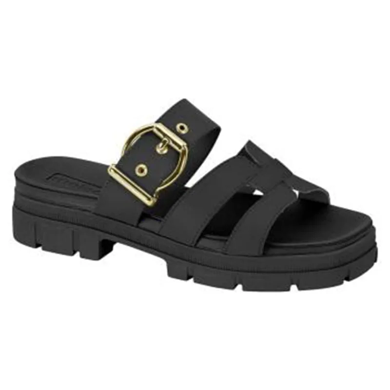 Tamanco Feminino Tratorado Fivela Moleca Preto TAMANHO 39