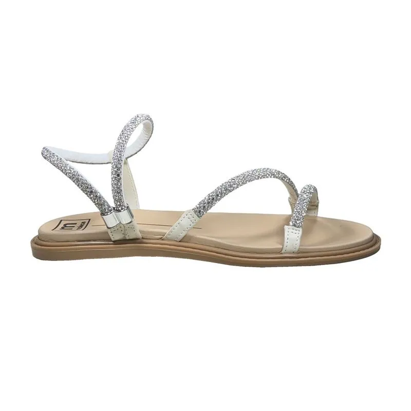 Rasteira Moleca Tiras Strass Feminina