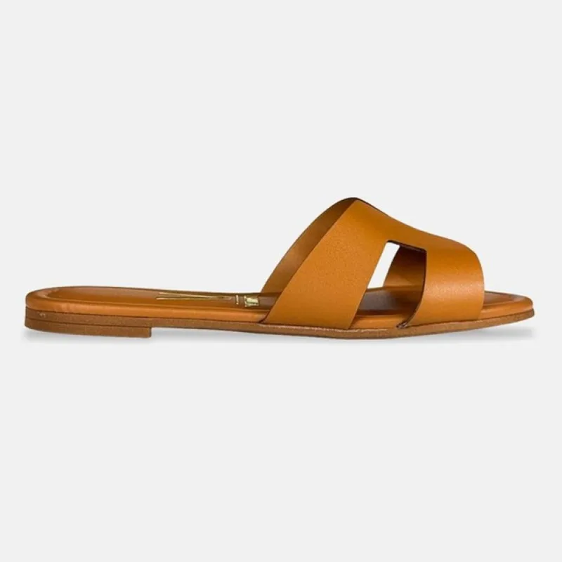 Sandália Rasteira Vizzano Tira H Pelica 6371.367.7286. 37 / Camel