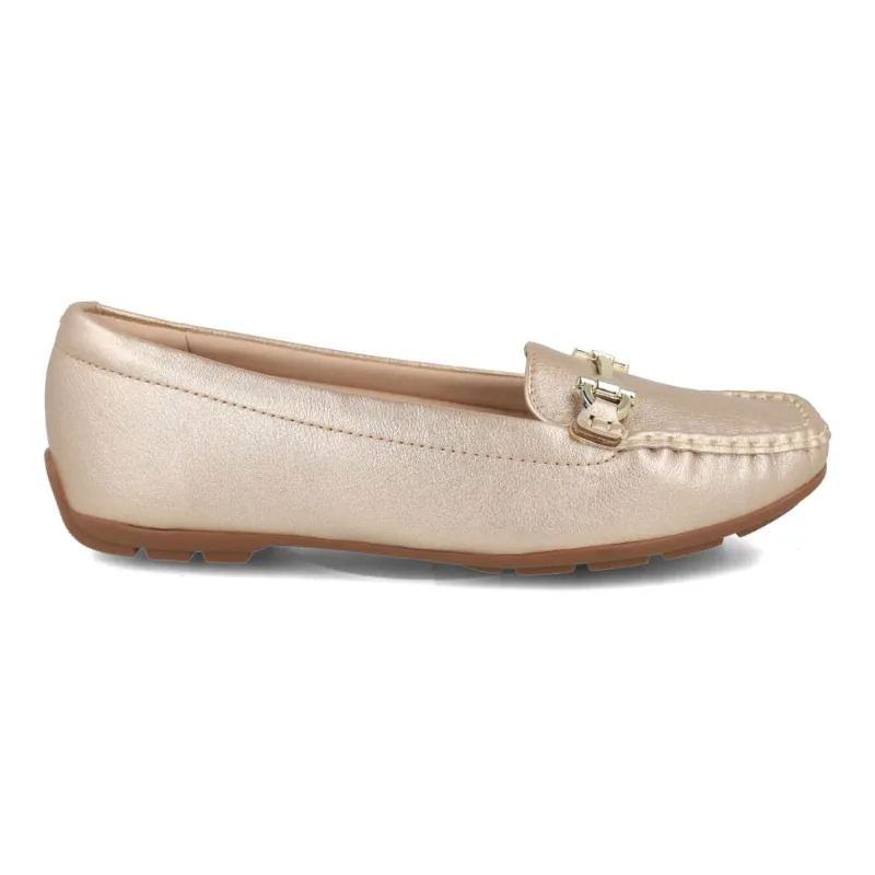 Sapato Mocassim Feminino Modare Dourado 34