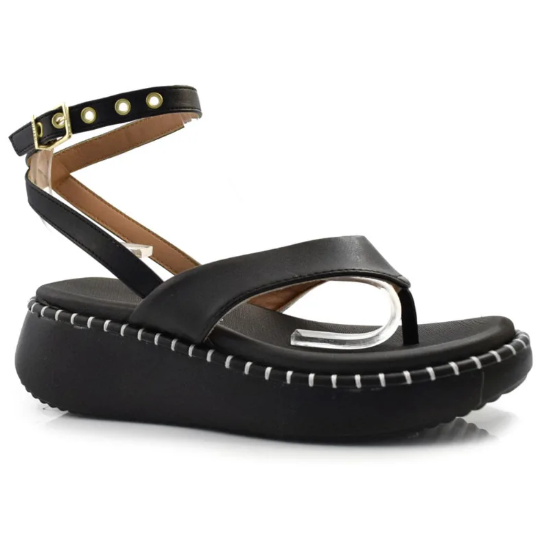 Sandália Flat Feminina Vizzano Preto 6519.100.7286 35