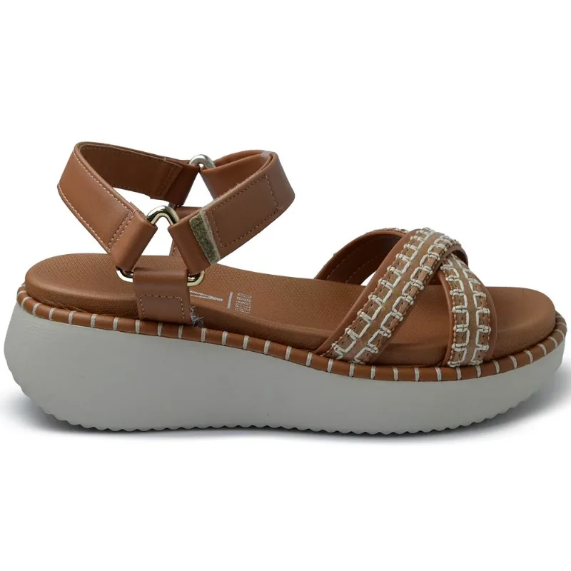 Sandália Anabela Vizzano Feminina 6519.102 7842 PELICA CAMEL 37