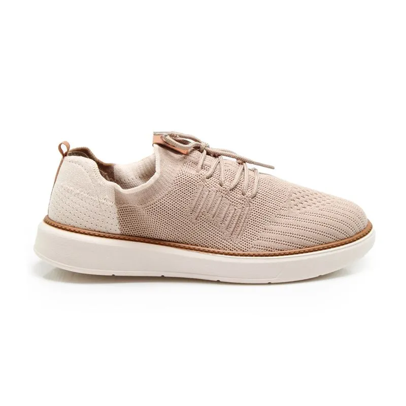 Tênis Molekinho Knit Flex Infantil Bege AREIA/BRANCO OFF - 29