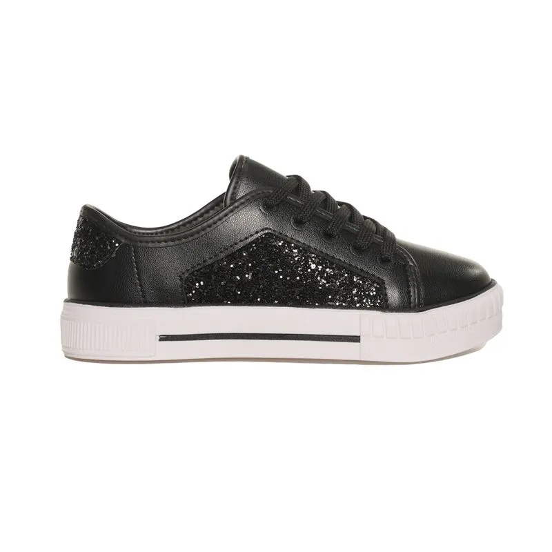 Tênis Casual Molekinha Brilho Infantil Preto PRETO - 33