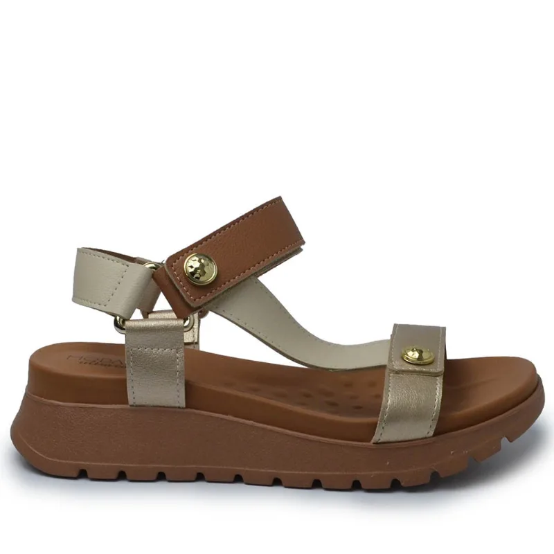 Sandália Papete Modare Feminina 7198.101 28590 CAMEL/CRM/DRD 36