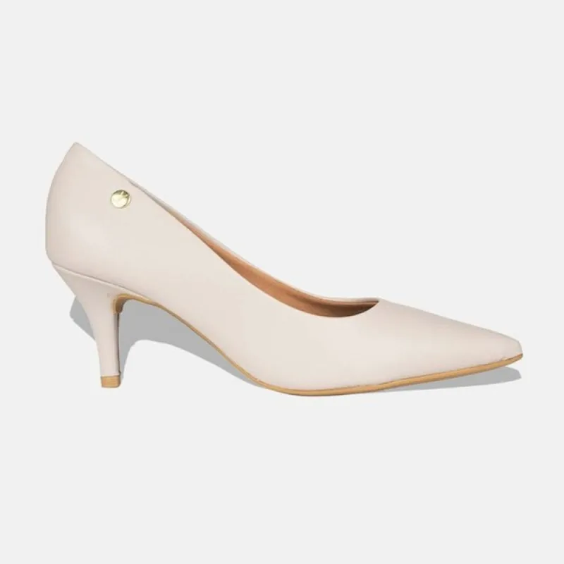 Sapato Scarpin Vizzano Bico Fino Salto Médio Pelica 1185.702.7286 34 / Cinza