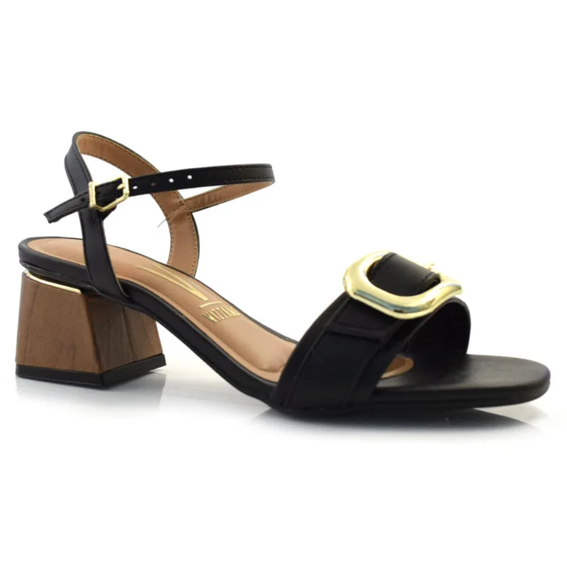 Sandália de Salto Bloco Feminina Vizzano Preto 6428.142.28683 39