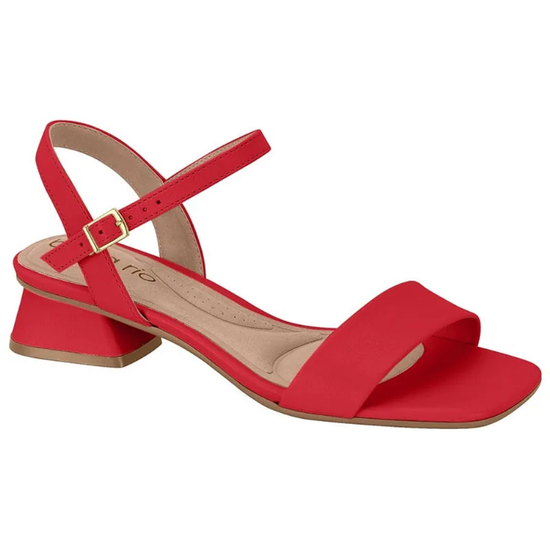 Sandália Feminina Salto Bloco Vermelho Beira Rio 8540.101 40