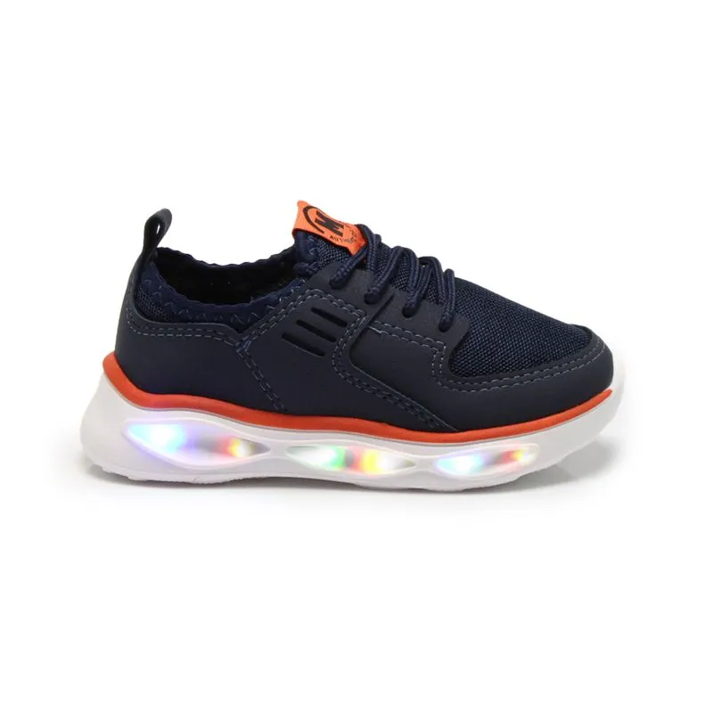 Tênis Casual Molekinho Led Kyoto Multi Infantil Marinho MARINHO/MARINHO - 24