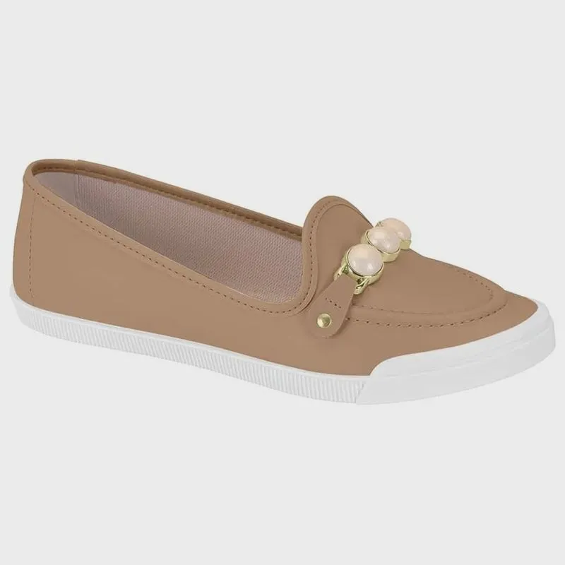 Sapatilha Slipper Feminina Napa Nude Moleca 5109.793
