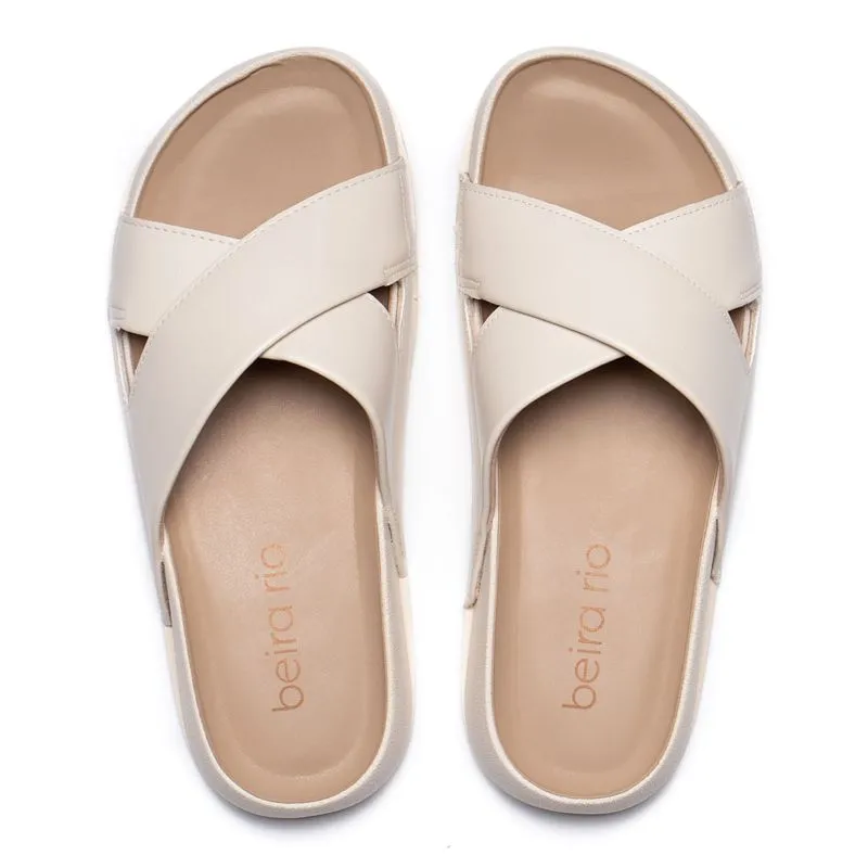 Chinelo Slide Feminino Beira Rio Napa Flatform - 35