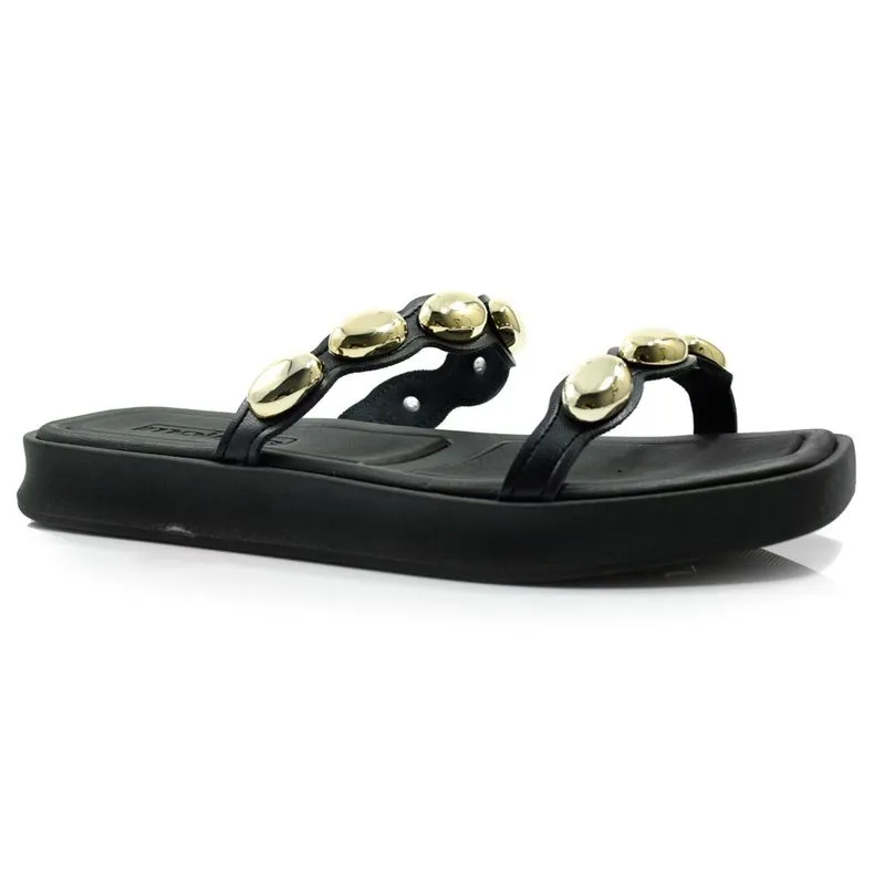 Sandália Flat Feminina Moleca Preto 5506.105.9569 39