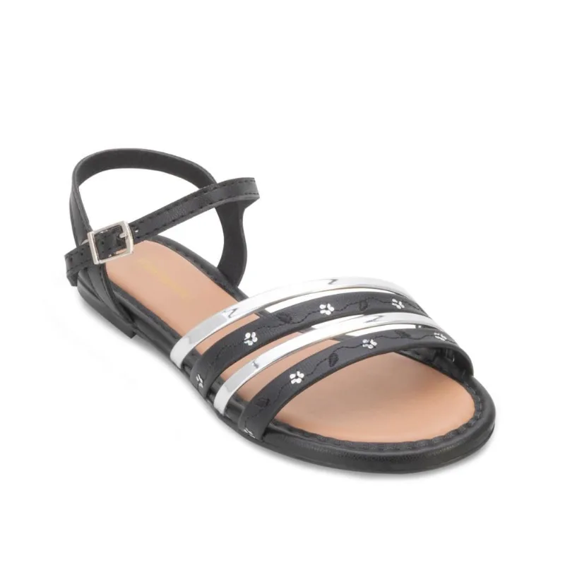 Sandália Molekinha MK24-21571 28 / Preto/Prata